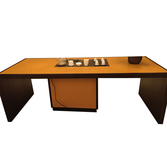 yuemu New Chinese solid wood light luxury tea table Office tea table（Please consult customer service for pricing)