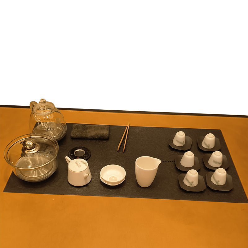 yuemu New Chinese solid wood light luxury tea table Office tea table（Please consult customer service for pricing)